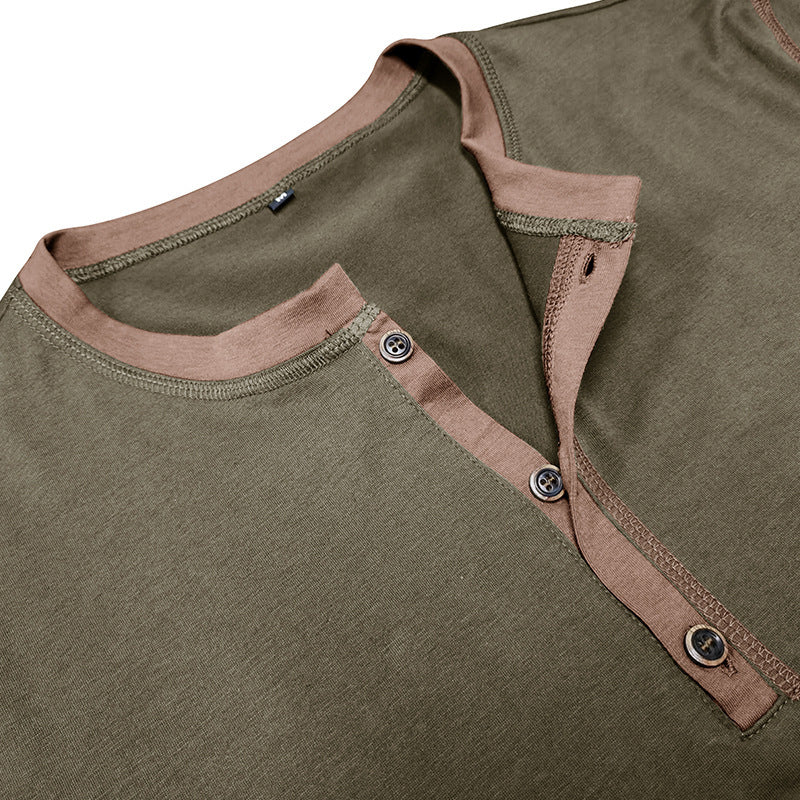 Men’s Summer Short-Sleeve Polo V-Neck Shirt