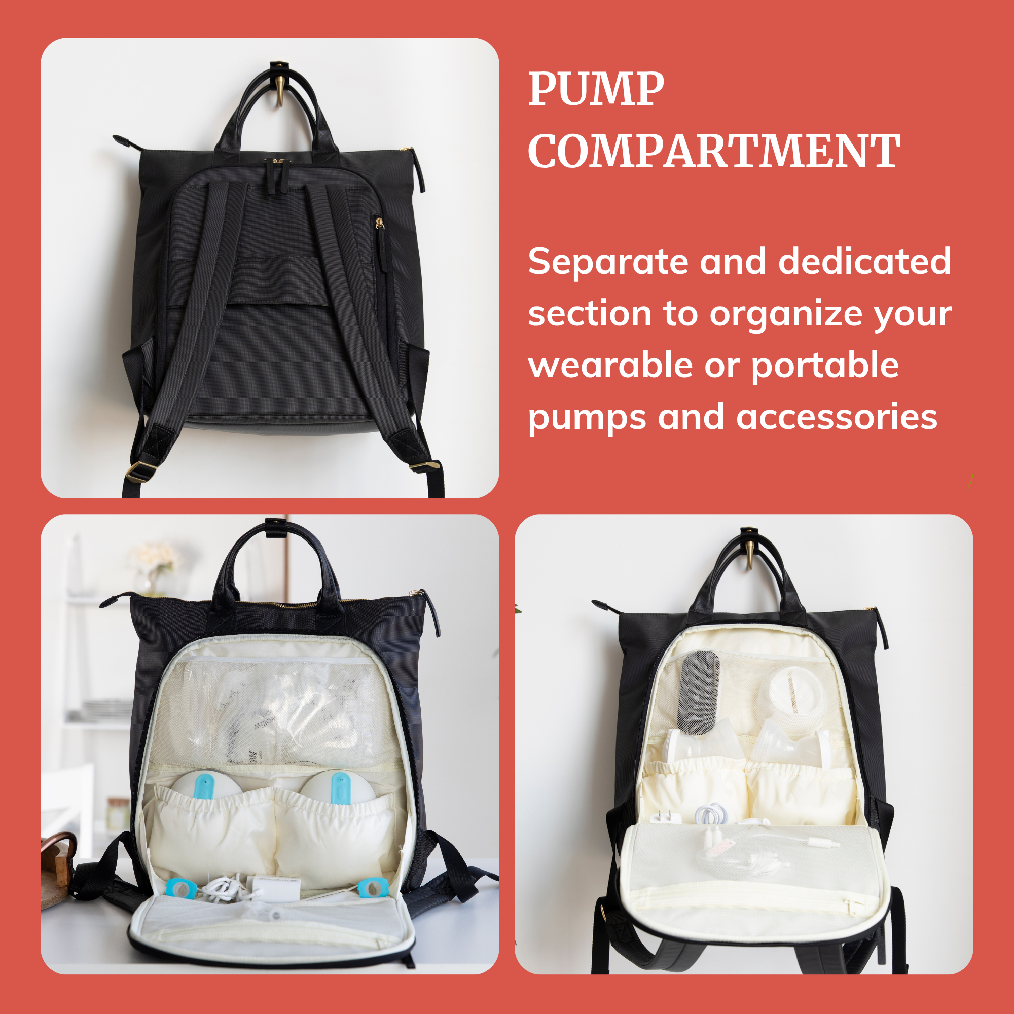 Wearable Breast Pump Backpack