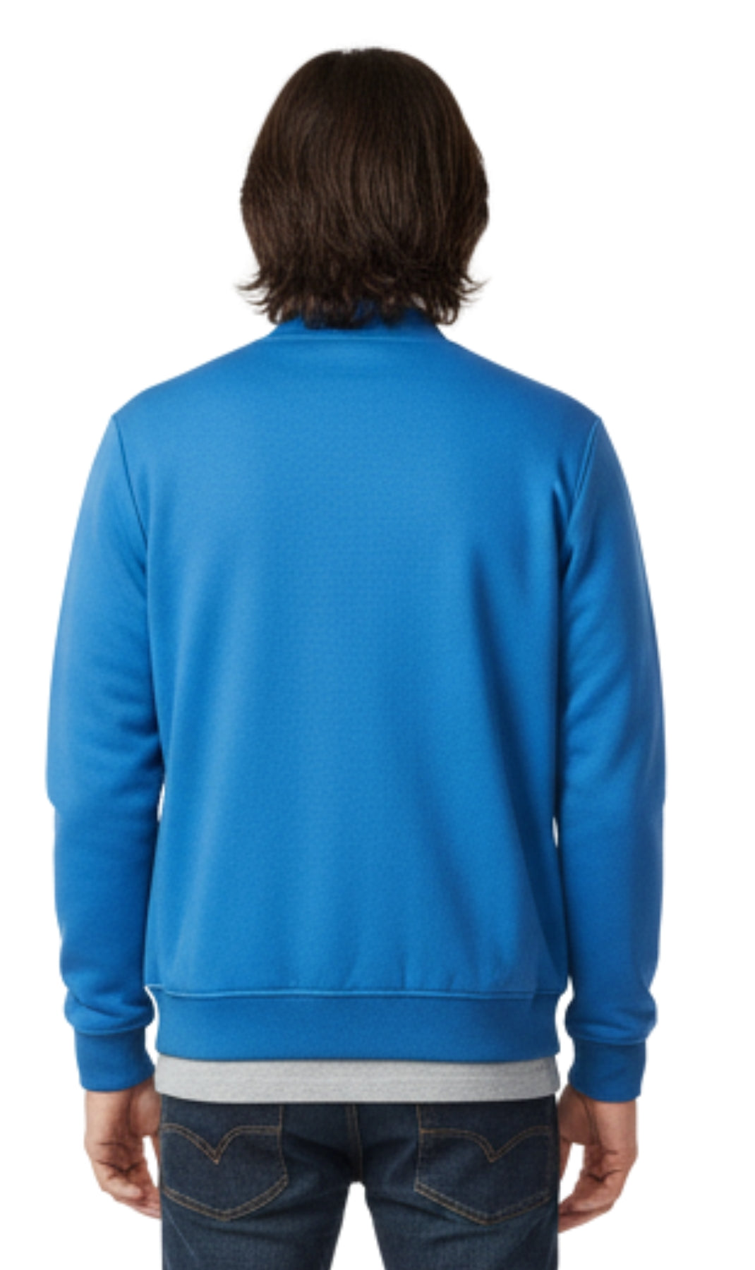 Men’s Classic Zip-Up Lightweight Cotton Fleece Jacket