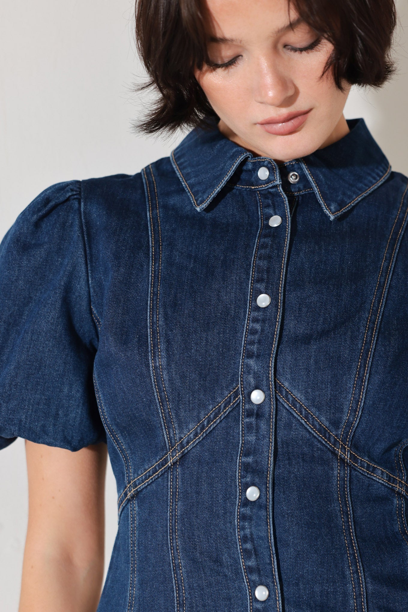 Cool Femme Women’s Casual Denim Top Shirt