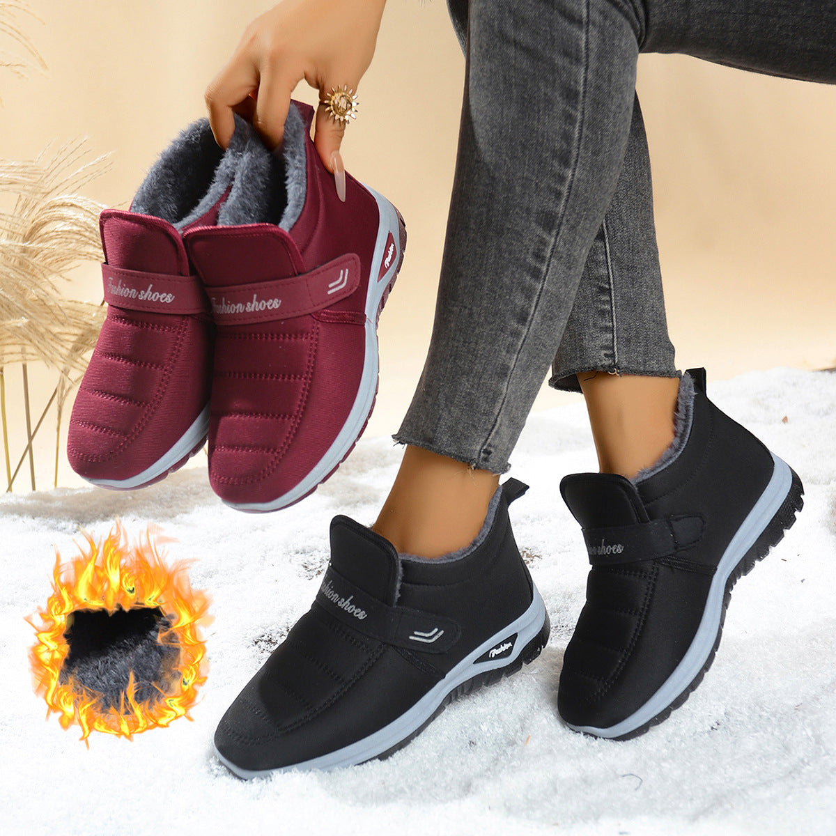 Women’s Fleece-Lined Insulated Anti-Slip Winter Boots
