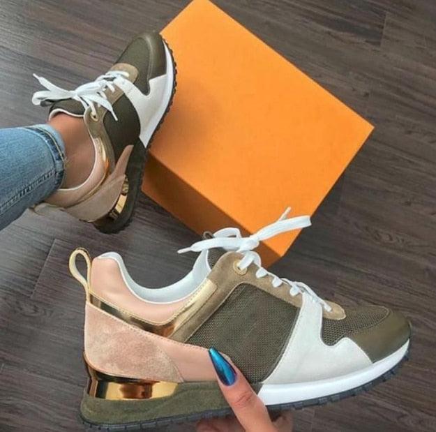 Women’s Breathable Lightweight Lace-Up Casual Sneakers