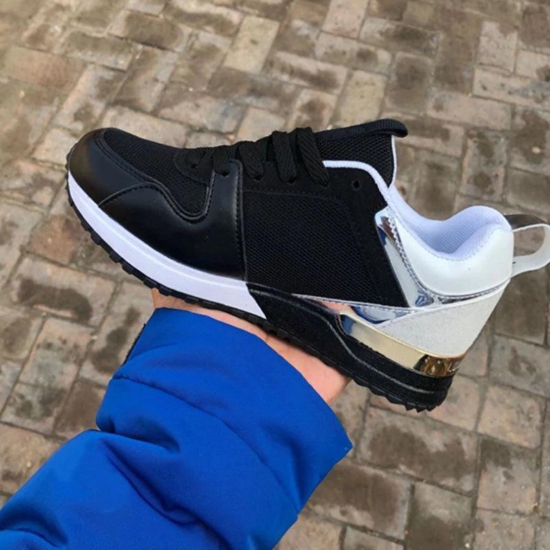 Women’s Breathable Lightweight Lace-Up Casual Sneakers