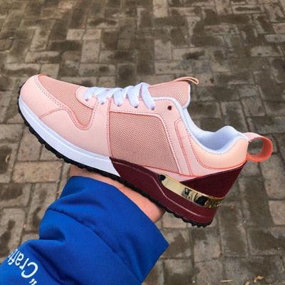 Women’s Breathable Lightweight Lace-Up Casual Sneakers