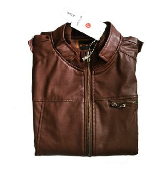 Men’s PU Leather Jacket Fashion Business Coat