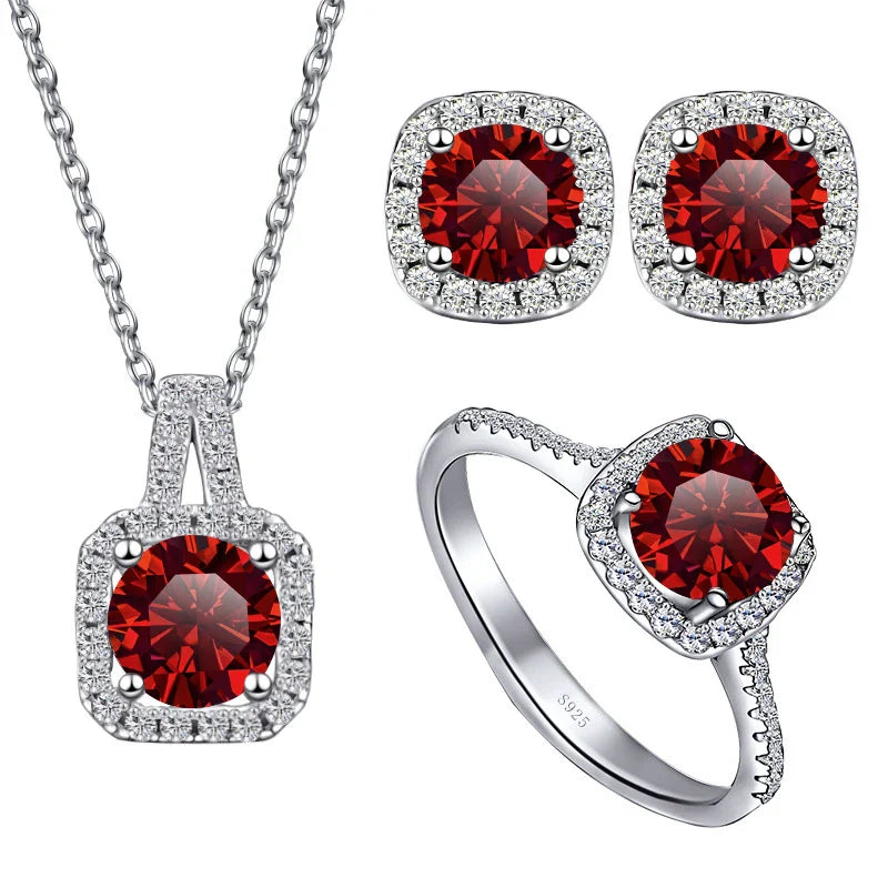 Sterling Silver 1CT Moissanite 3-Piece Set