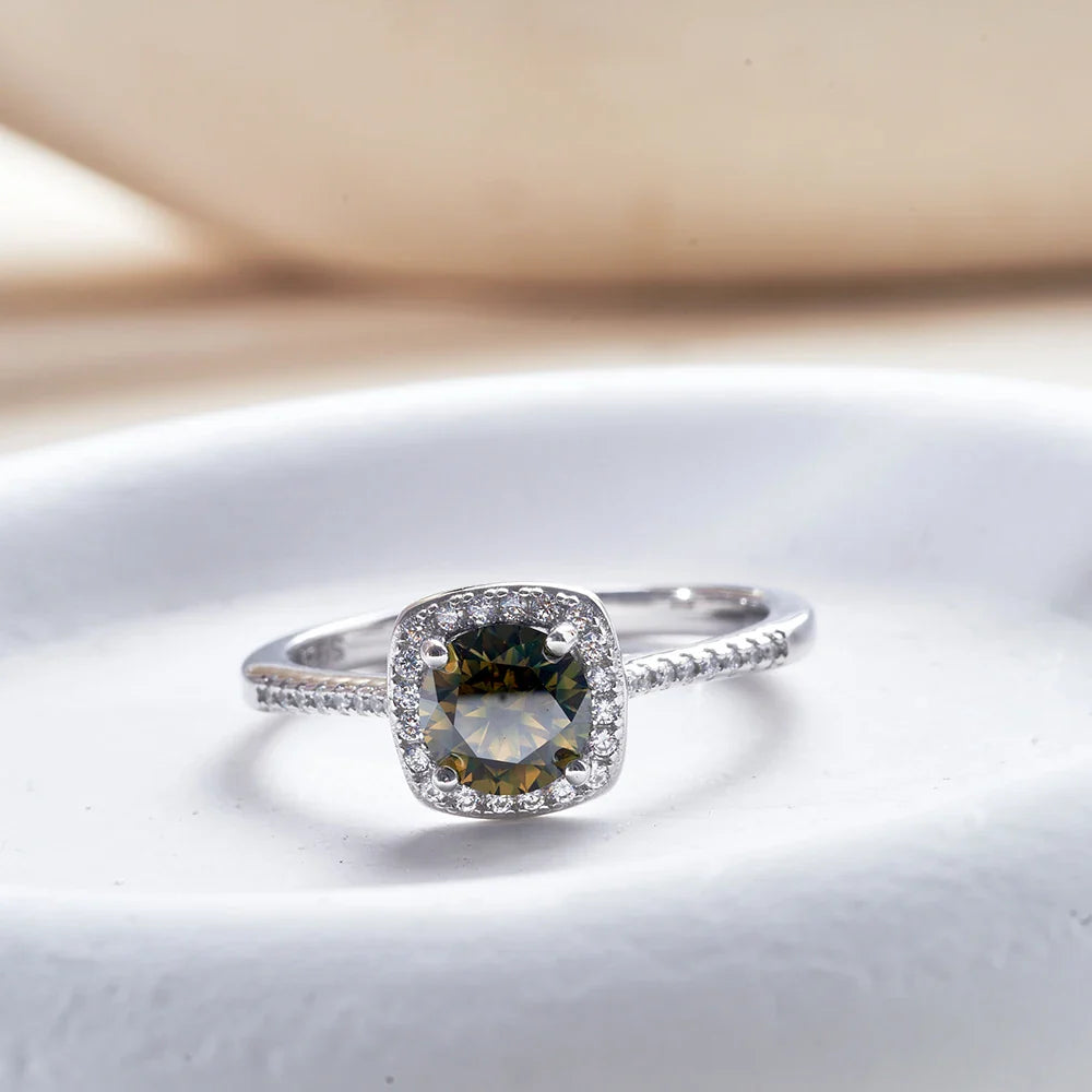 Sterling Silver 1CT Moissanite 3-Piece Set