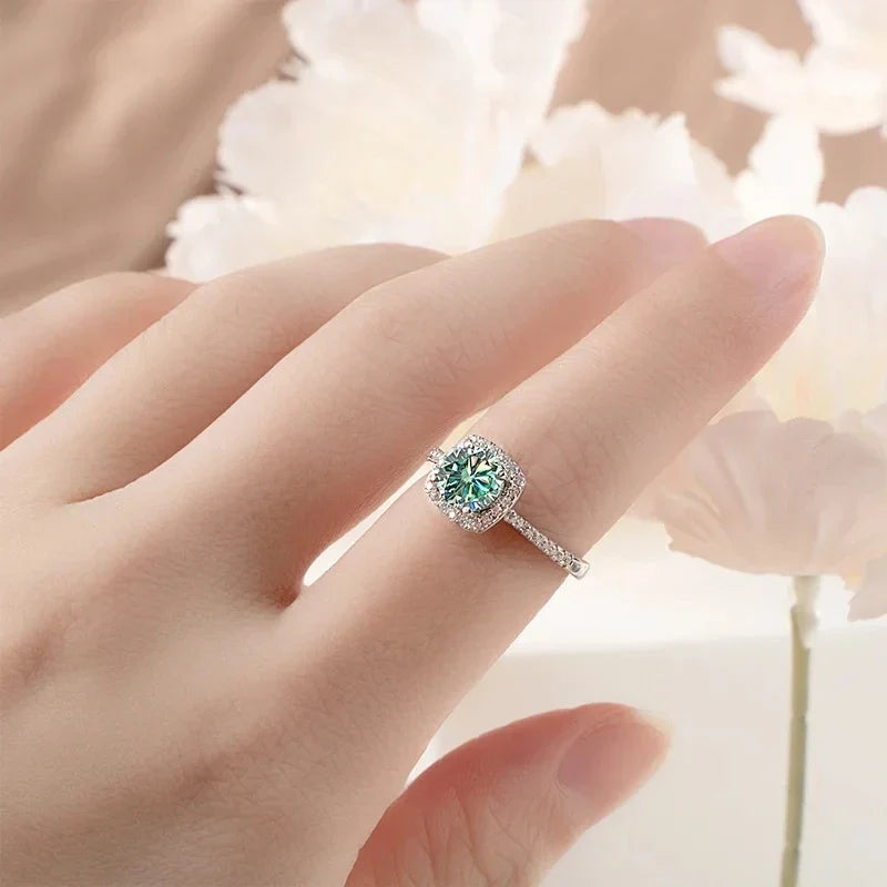 Sterling Silver 1CT Moissanite 3-Piece Set