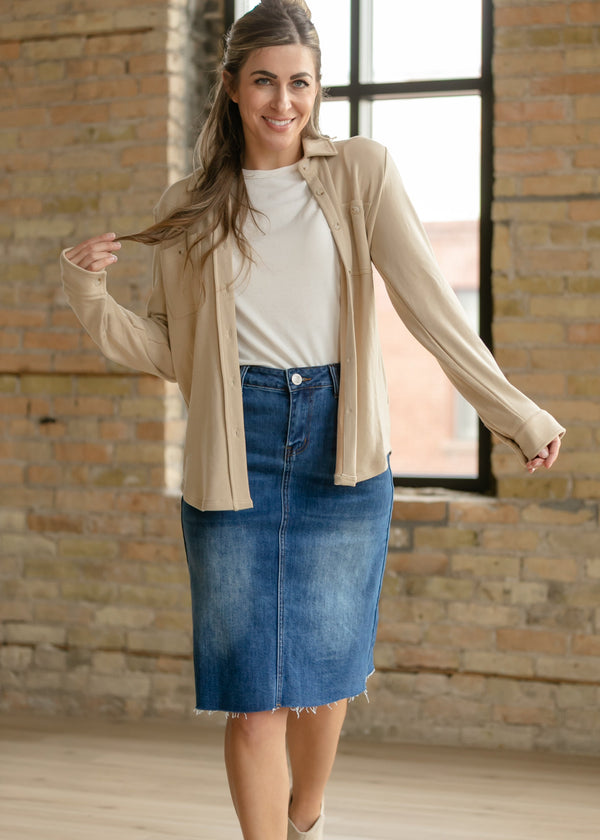 Taylor Ultra Soft Button Front Shirt - FINAL SALE