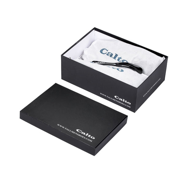 Black Penny Loafer Elevator Shoes 2.4 Inches